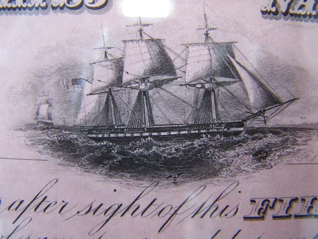 A Rare group of three Unissued U.S. NAVY Paymaster Checks circa 1858. — image 3
